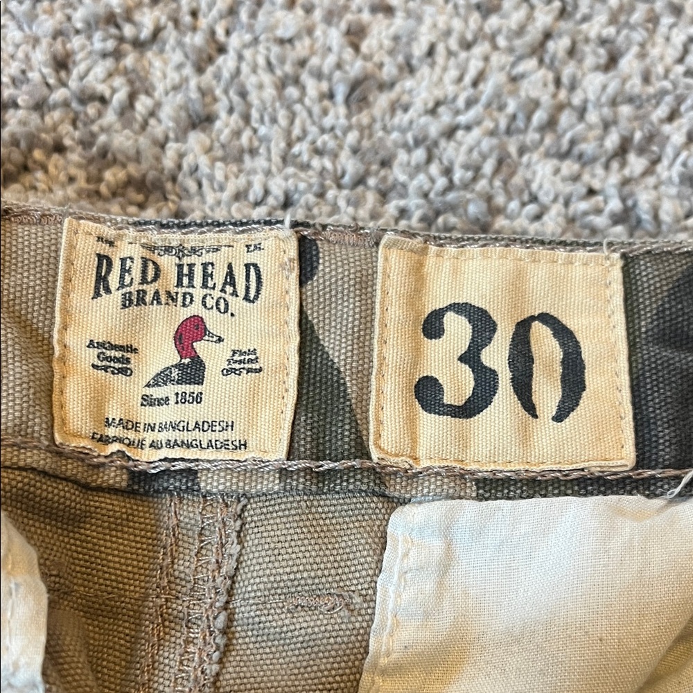 RedHead Camouflage Shorts with Number Patch - Picture 2 of 4